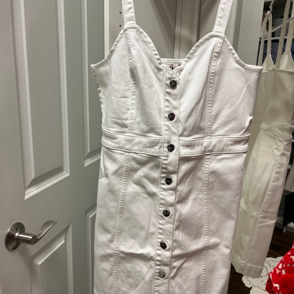 Jen 7 white denin dress size Small - Picture 5 of 6